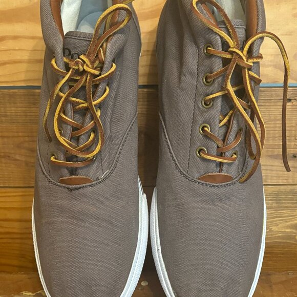 Polo Canvas Hightop Sneakers Men's 13 - Picture 1 of 6